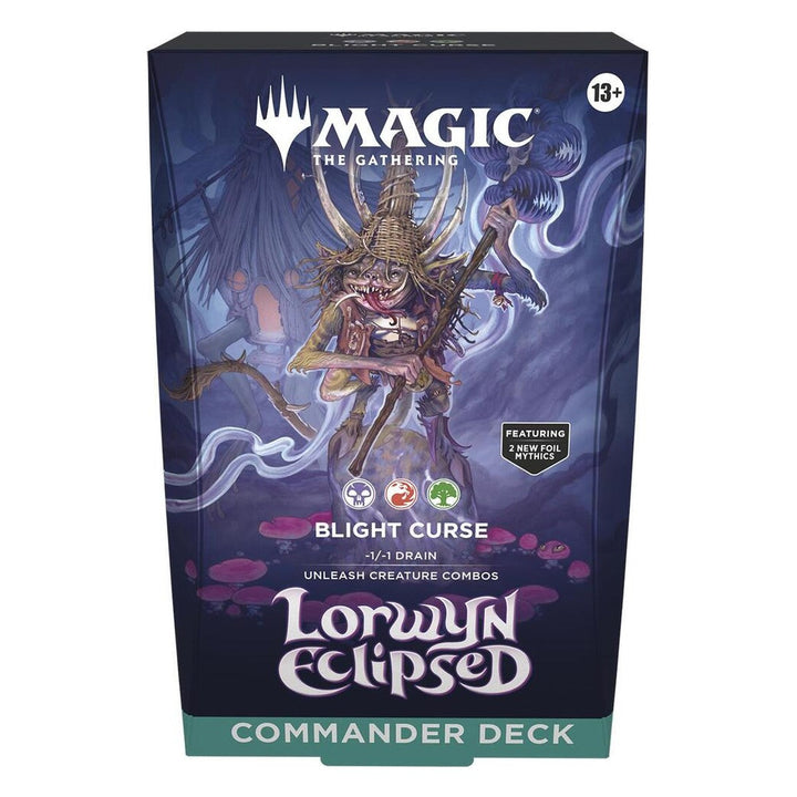 Lorwyn Eclipsed Commander Deck - Blight Curse – Magic: The Gathering English sealed product